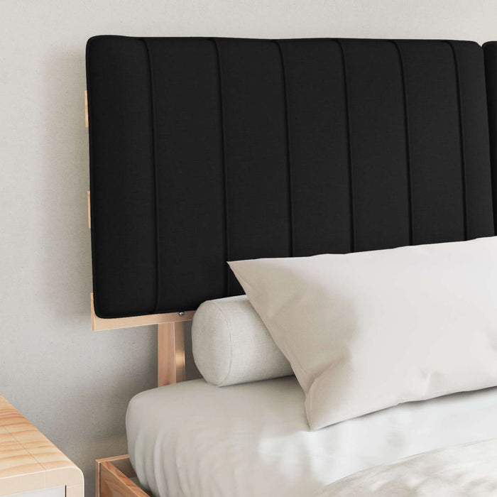 Cadru de pat cu tăblie tapițată cu headboard Negru 160 x 200 cm - WALTI WALTI