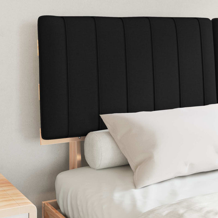 Cadru de pat cu tăblie tapițată cu headboard Negru 150 x 200 cm - WALTI WALTI