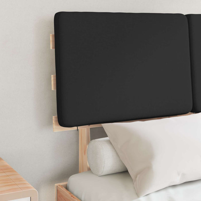 Cadru de pat cu tăblie tapițată cu headboard Negru 120 x 200 cm - WALTI WALTI