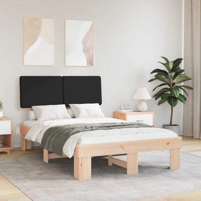 Cadru de pat cu tăblie tapițată cu headboard Negru 120 x 200 cm - WALTI WALTI