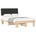 Cadru de pat cu tăblie tapițată cu headboard Negru 120 x 200 cm - WALTI WALTI