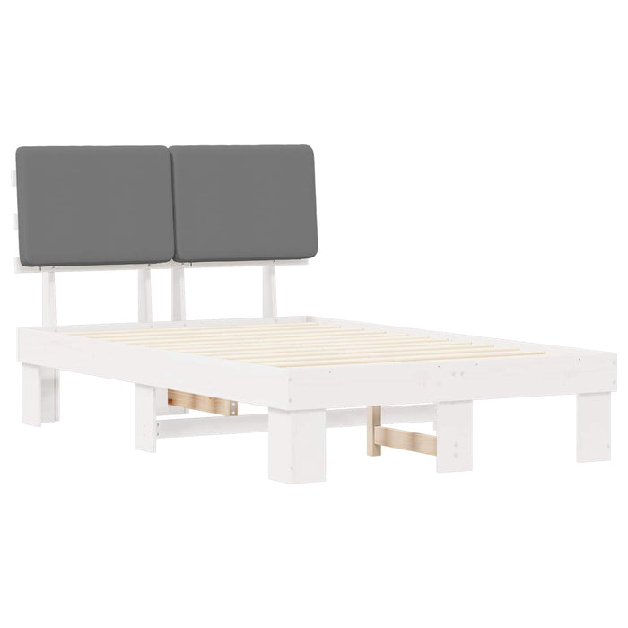Cadru de pat cu tăblie tapițată Gri deschis 120 x 200 cm - WALTI WALTI