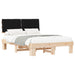 Cadru de pat cu tăblie tapițată cu headboard Negru 140 x 190 cm - WALTI WALTI