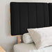 Cadru de pat cu tăblie tapițată cu headboard Negru 120 x 190 cm - WALTI WALTI