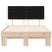 Cadru de pat cu tăblie tapițată cu headboard Negru 120 x 190 cm - WALTI WALTI