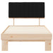 Cadru de pat cu tăblie tapițată cu headboard Negru 100 x 200 cm - WALTI WALTI