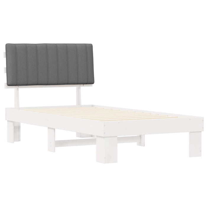 Cadru de pat cu tăblie tapițată Gri deschis 100 x 200 cm - WALTI WALTI