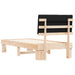 Cadru de pat cu tăblie tapițată cu headboard Negru 90 x 200 cm - WALTI WALTI