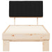 Cadru de pat cu tăblie tapițată cu headboard Negru 90 x 200 cm - WALTI WALTI