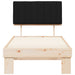 Cadru de pat cu tăblie tapițată cu headboard Negru 90 x 190 cm - WALTI WALTI