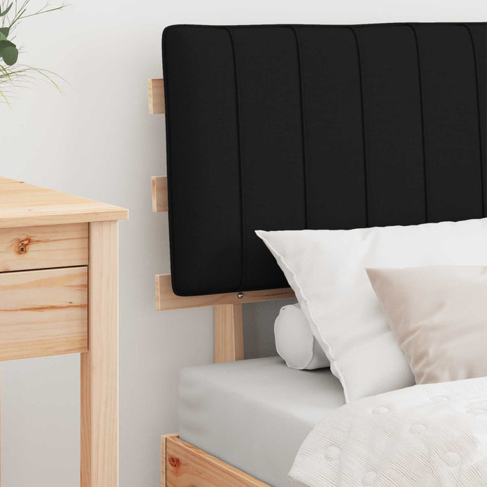 Cadru de pat cu tăblie tapițată cu headboard Negru 75 x 190 cm - WALTI WALTI