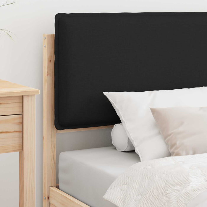 Cadru de pat cu tăblie tapițată cu headboard Negru 90 x 190 cm - WALTI WALTI
