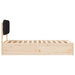 Cadru de pat cu tăblie tapițată cu headboard Negru 90 x 190 cm - WALTI WALTI