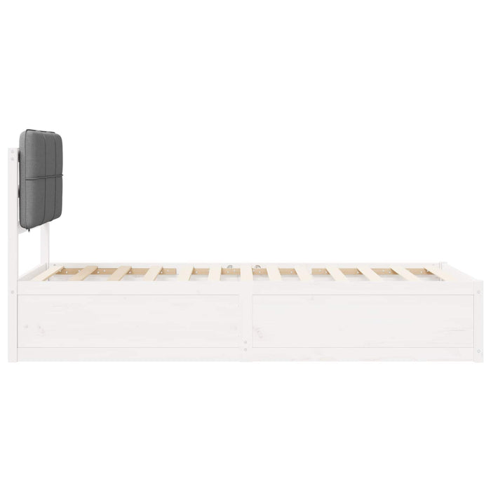 Cadru de pat cu tăblie tapițată Gri deschis 80 x 200 cm - WALTI WALTI