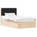 Cadru de pat cu tăblie tapițată cu headboard Negru 100 x 200 cm - WALTI WALTI
