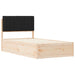 Cadru de pat cu tăblie tapițată cu headboard Negru 100 x 200 cm - WALTI WALTI