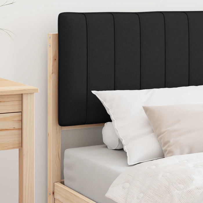 Cadru de pat cu tăblie tapițată cu headboard Negru 90 x 200 cm - WALTI WALTI