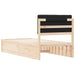 Cadru de pat cu tăblie tapițată cu headboard Negru 90 x 200 cm - WALTI WALTI