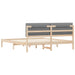 Cadru de pat cu tăblie tapițată Gri deschis 180 x 200 cm - WALTI WALTI