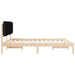 Cadru de pat cu tăblie tapițată cu headboard Negru 180 x 200 cm - WALTI WALTI