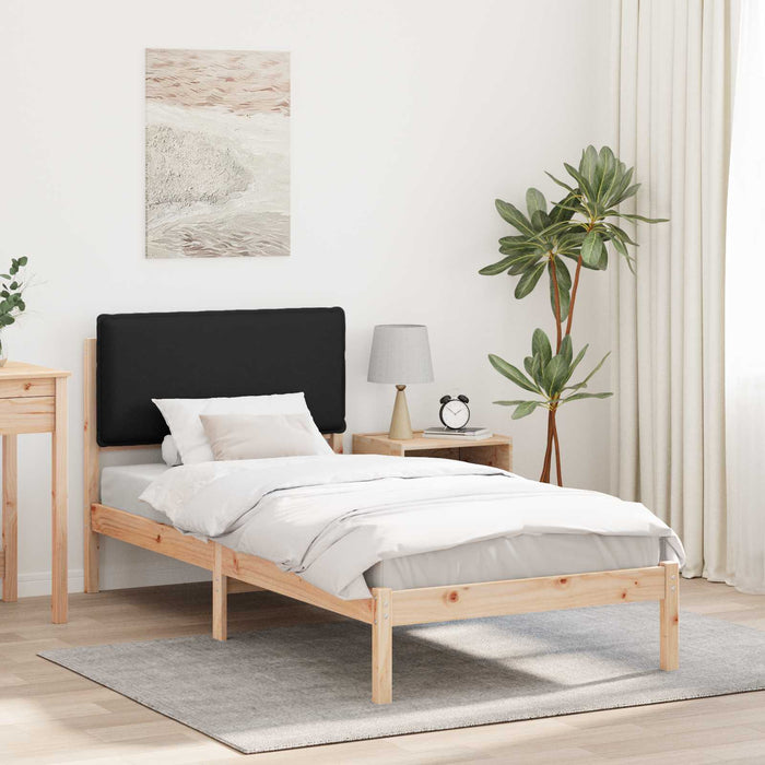 Cadru de pat cu tăblie tapițată cu headboard Negru 100 x 200 cm - WALTI WALTI