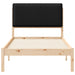 Cadru de pat cu tăblie tapițată cu headboard Negru 90 x 200 cm - WALTI WALTI