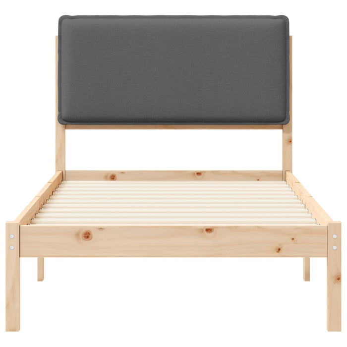 Cadru de pat cu tăblie tapițată Gri închis 80 x 200 cm - WALTI WALTI