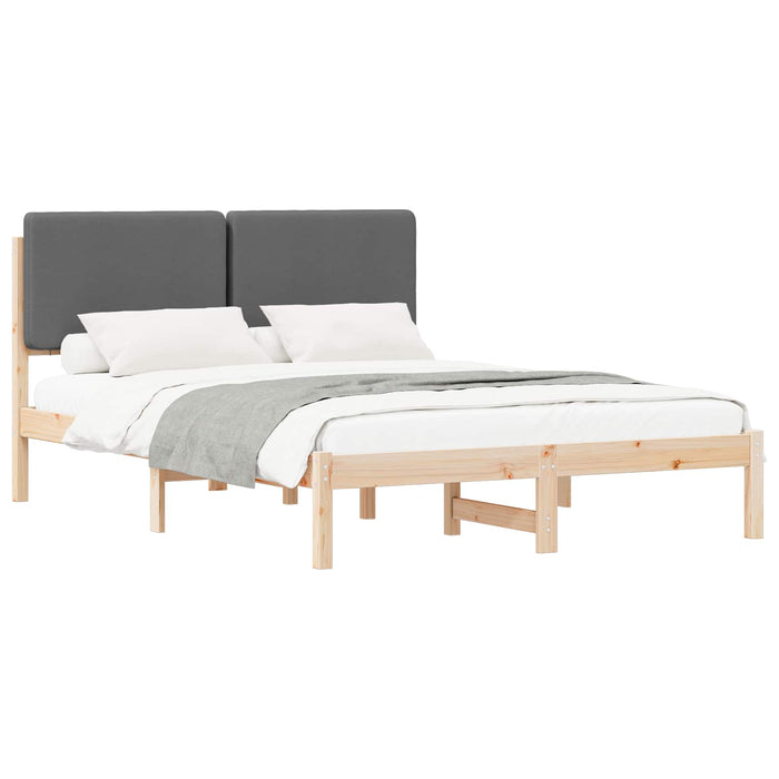 Cadru de pat cu tăblie tapițată Gri închis 150 x 200 cm - WALTI WALTI