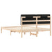 Cadru de pat cu tăblie tapițată cu headboard Negru 140 x 190 cm - WALTI WALTI