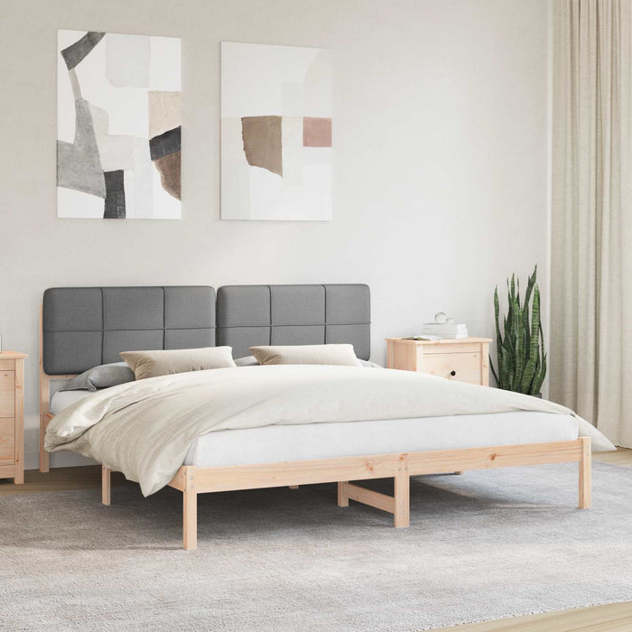 Cadru de pat cu tăblie tapițată Gri deschis 180 x 200 cm - WALTI WALTI