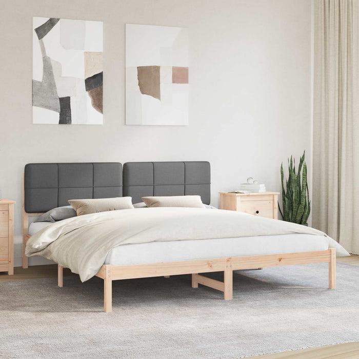 Cadru de pat cu tăblie tapițată Gri închis 180 x 200 cm - WALTI WALTI