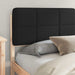 Cadru de pat cu tăblie tapițată cu headboard Negru 180 x 200 cm - WALTI WALTI