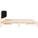 Cadru de pat cu tăblie tapițată cu headboard Negru 180 x 200 cm - WALTI WALTI