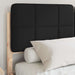 Cadru de pat cu tăblie tapițată cu headboard Negru 160 x 200 cm - WALTI WALTI