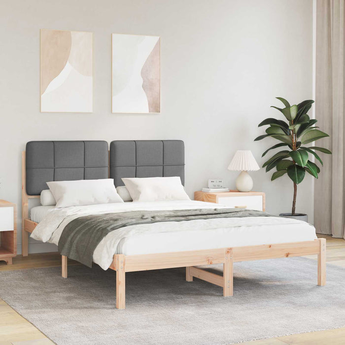 Cadru de pat cu tăblie tapițată Gri închis 150 x 200 cm - WALTI WALTI