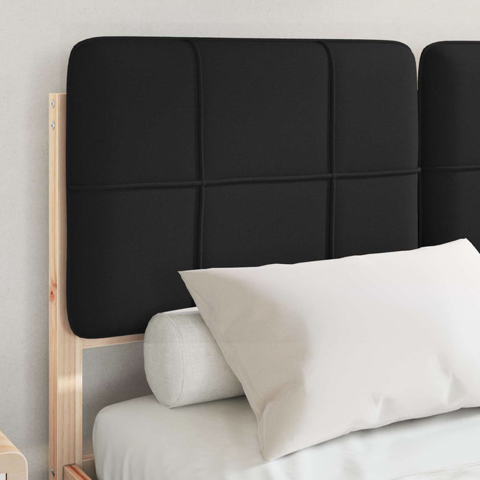Cadru de pat cu tăblie tapițată cu headboard Negru 120 x 200 cm - WALTI WALTI