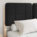 Cadru de pat cu tăblie tapițată cu headboard Negru 120 x 200 cm - WALTI WALTI