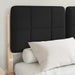 Cadru de pat cu tăblie tapițată cu headboard Negru 120 x 190 cm - WALTI WALTI