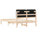 Cadru de pat cu tăblie tapițată cu headboard Negru 120 x 190 cm - WALTI WALTI