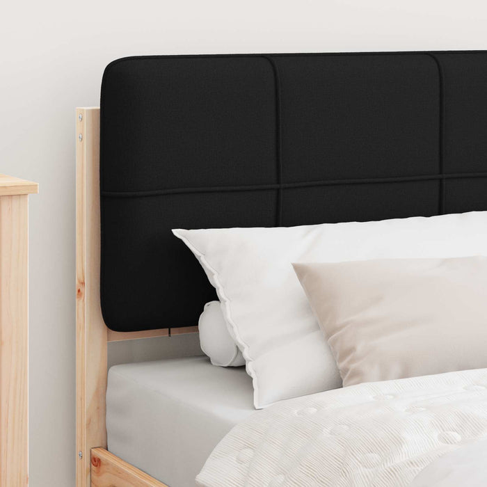 Cadru de pat cu tăblie tapițată cu headboard Negru 90 x 190 cm - WALTI WALTI