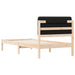 Cadru de pat cu tăblie tapițată cu headboard Negru 75 x 190 cm - WALTI WALTI