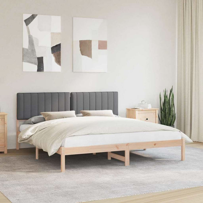 Cadru de pat cu tăblie tapițată Gri închis 180 x 200 cm - WALTI WALTI