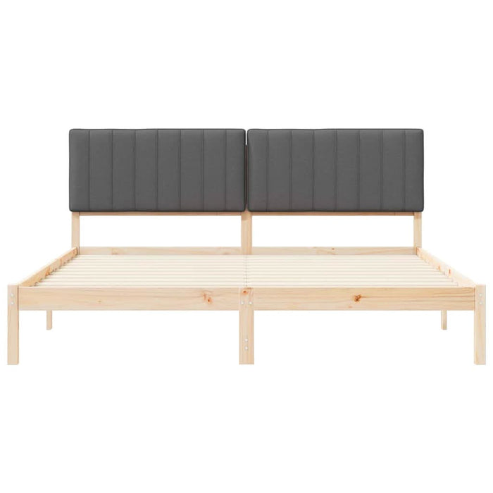 Cadru de pat cu tăblie tapițată Gri închis 180 x 200 cm - WALTI WALTI