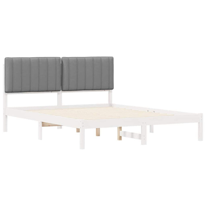Cadru de pat cu tăblie tapițată Gri deschis 150 x 200 cm - WALTI WALTI