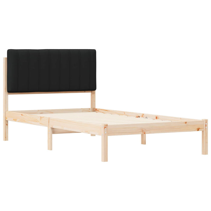Cadru de pat cu tăblie tapițată Negru 100 x 200 cm - WALTI WALTI