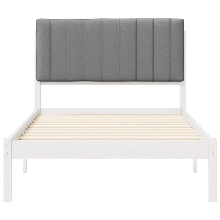 Cadru de pat cu tăblie tapițată Gri deschis 100 x 200 cm - WALTI WALTI