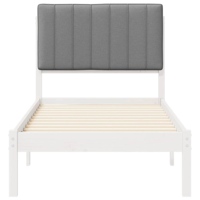 Cadru de pat cu tăblie tapițată Gri deschis 80 x 200 cm - WALTI WALTI