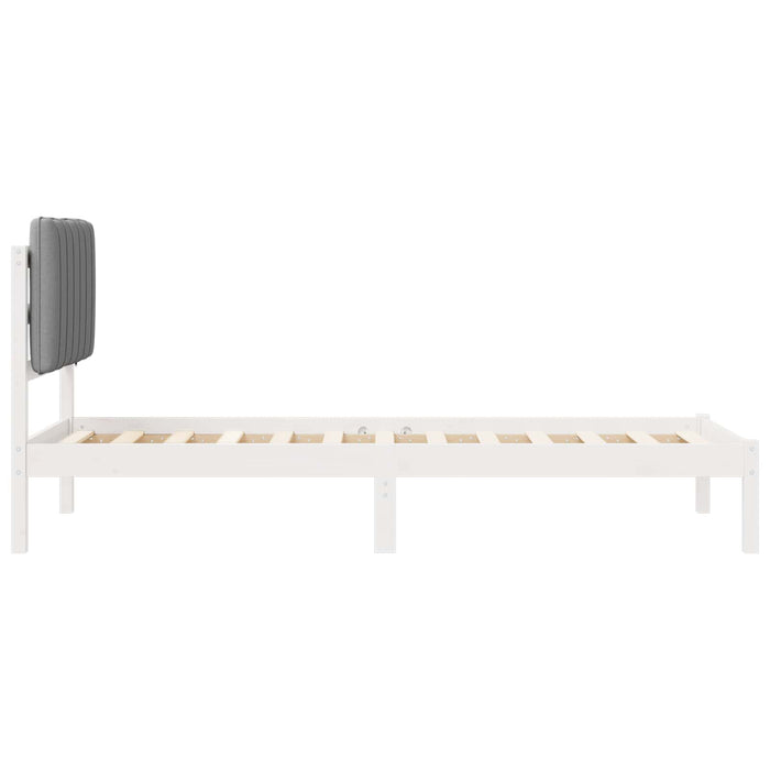 Cadru de pat cu tăblie tapițată Gri deschis 80 x 200 cm - WALTI WALTI