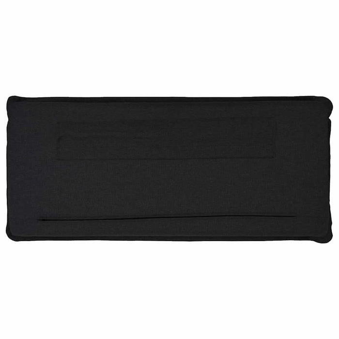Tăblie tapițată Natural și Negru 180 cm Lemn de pin masiv - WALTI WALTI