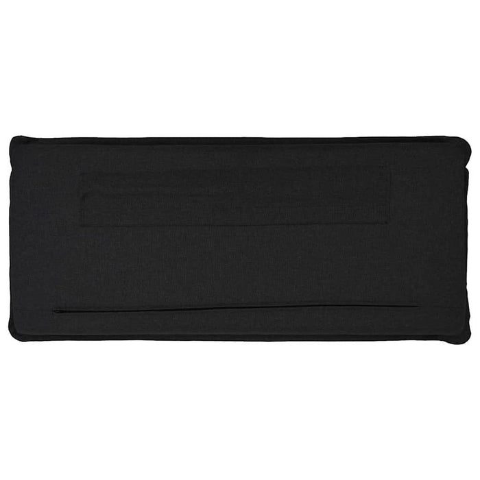 Tăblie tapițată Natural și Negru 150 cm Lemn de pin masiv - WALTI WALTI